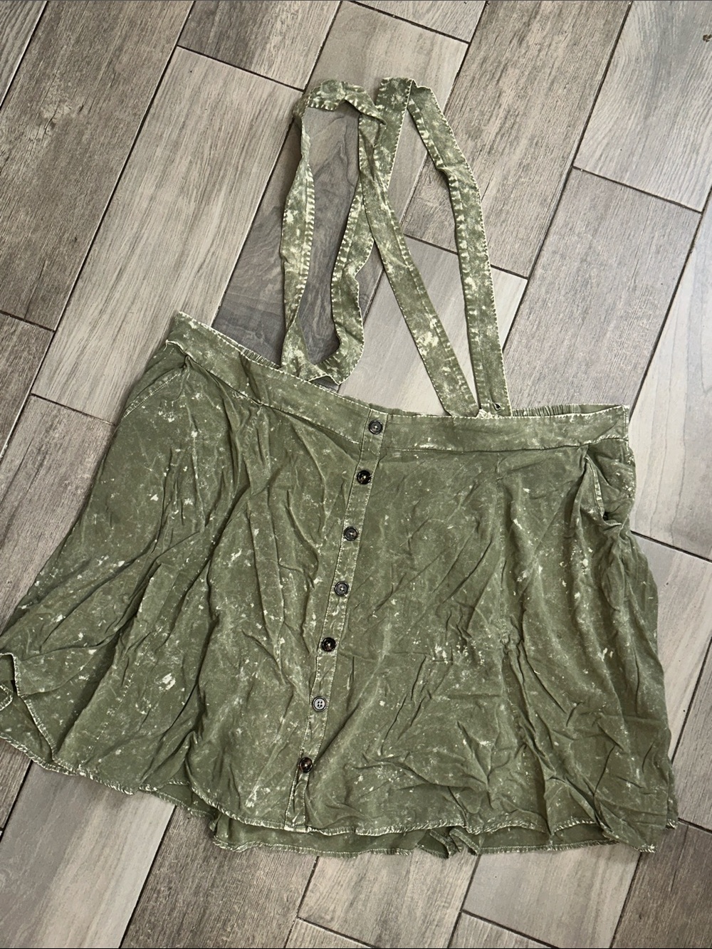 Torrid Mini Challis Skirtall Olive Green Womens Plus Size 4X - Picture 2 of 10